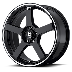 Motegi Wheel MR116 5 Gloss Black w/ Machined Flange