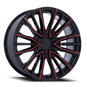PR223 6 Gloss Black Red Milled