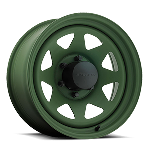 U.S. Wheel 8-Spoke Stealth (Series 704) 6 Green