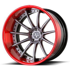 VCJ Concave 5 Transparent Clear Black & Transparent Clear Red