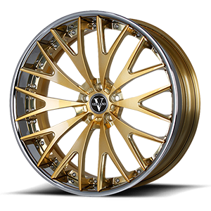 VCM Concave 5 Brushed Gold Clear / Chrome Lip