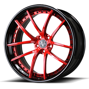 VCU Concave Step Lip 5 Candy Red / Black Lip