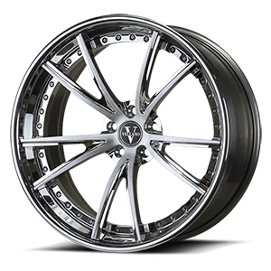 VCV Concave Step Lip 5 Brushed & Hi-Polish / Chrome Lip