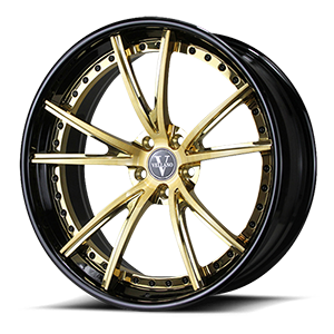 VCV Concave Step Lip 5 Brushed & Hi-Polished Candy Brass / Black Lip