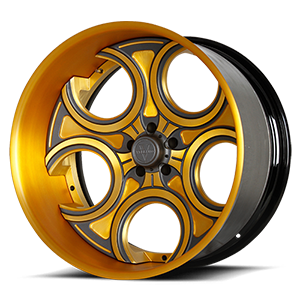 VFC Concave (Custom Cut) 5 Matte Gold & Technica Titanium / Yellow Gold Lip