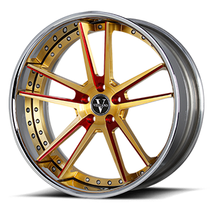 VFU Concave 5 Yellow Gold & Candy Red / Carbon Lip