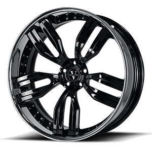VP02 Concave 5 Gloss Black / Chrome Lip