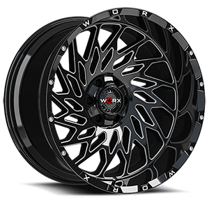 820 6 Black Milled 