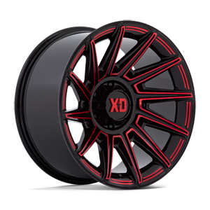 XD867 - Specter Gloss Black with Red Tint 6 lug