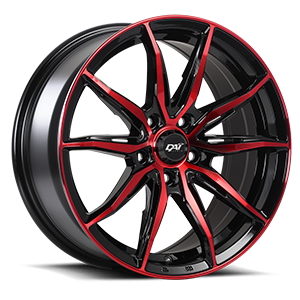 Gloss Black Red Accent