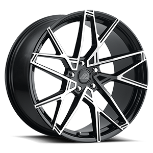 Glossy Black / Machined Face