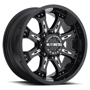 Mickey Thompson 164 8 Gloss Black with Milled Accents