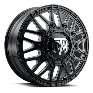 Gloss Black Milled Spokes