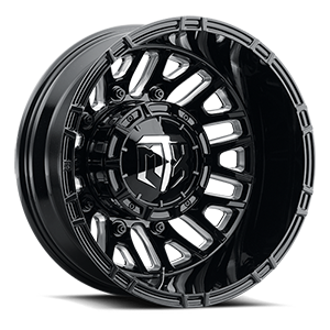 Gloss Black Milled Spokes