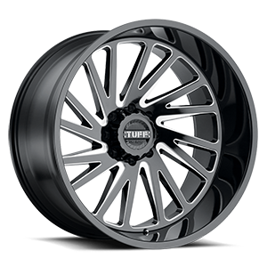 T2A True Directional 8 Gloss Black w/ Milled Spokes