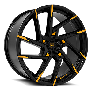 Senna 5 Gloss Black With Yellow Accents