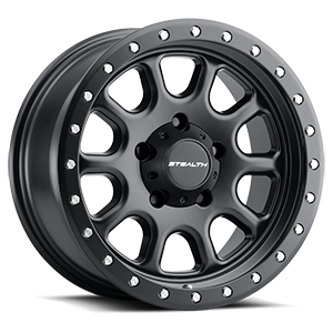 U.S. Wheel Aluminum Stealth (Series 771BL) Simulated Beadlock Overstock 5 Matte Black