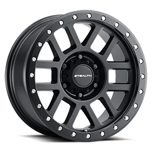 U.S. Wheel Aluminum Stealth (Series 772BL) Simulated Beadlock Overstock 6 Matte Black
