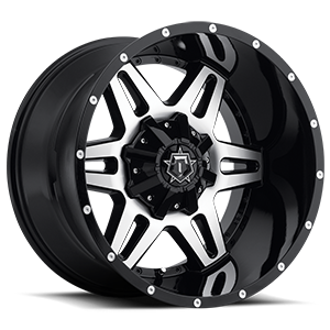538 Gloss Black with Mirror Machined Face 5 lug