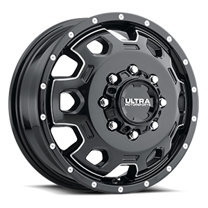 Ultra Motorsports 017 Warlock Dually 8 Gloss Black with Milled Accents and Clear-Coat