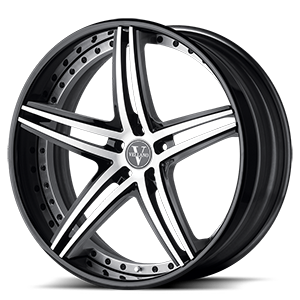 VKN concave 6 Black Machined
