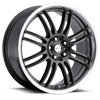 5 LUG 163 F-16 ANTHRACITE WITH MACHINED