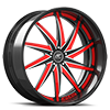 5 LUG VONA BLACK, SATIN AND RED WITH CARBON LIP