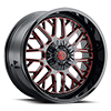 5 LUG NX-19 MIDNIGHT BLACK / RED MG MILLING