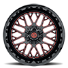 5 LUG NX-19 MIDNIGHT BLACK / RED MG MILLING