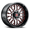 6 LUG NX-19 MIDNIGHT BLACK / RED MG MILLING