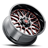 6 LUG NX-19 MIDNIGHT BLACK / RED MG MILLING