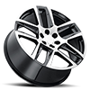 5 LUG RT-25 GLOSSY BLACK / MACHINED FACE