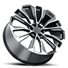 5 LUG RT-26 GLOSSY BLACK / MACHINED FACE