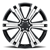6 LUG RT-4 GLOSSY BLACK / MACHINED FACE