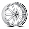 5 LUG NO.33 GLOSSY WHITE / DIAMOND CUT FACE