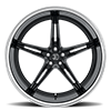 5 LUG NO.38 GLOSSY BLACK / CHROME LIP
