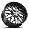 5 LUG NO49 GLOSSY BLACK / MACHINED FACE