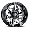 6 LUG NX-14 GLOSS BLACK MILLED