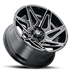 6 LUG NX-14 GLOSS BLACK MILLED