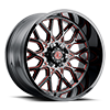6 LUG NX-30 MIDNIGHT BLACK / RED MG MILLING