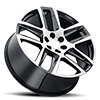 5 LUG RT-25 GLOSSY BLACK / MACHINED FACE