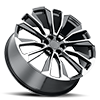 5 LUG RT-26 GLOSSY BLACK / MACHINED FACE