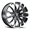 5 LUG RT-27 GLOSSY BLACK / MACHINED FACE
