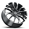 5 LUG RT-27 GLOSSY BLACK / MACHINED FACE