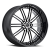 5 LUG NO.33 GLOSSY BLACK / MACHINED FACE