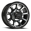 5 LUG 353 TURBINE GLOSS BLACK MACHINED FACE