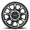 5 LUG 353 TURBINE GLOSS BLACK MACHINED FACE