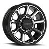 6 LUG 353 TURBINE GLOSS BLACK MACHINED FACE