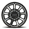 6 LUG 353 TURBINE GLOSS BLACK MACHINED FACE