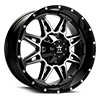 8 LUG 67R AK-8 BLACK WITH MACHINED FACE 